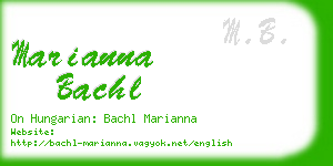 marianna bachl business card